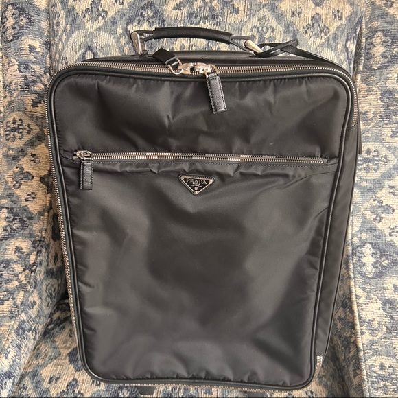 Prada Rolling Suitcase Luggage Travel Bag - Picture 2 of 15